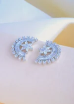C shape Studs (Silver) EAR000879 - Image 2
