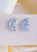C shape Studs (Silver) EAR000879 - Image 4