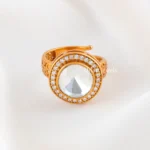 Celeste Circle Statement Ring (Yellow Gold) RING02494