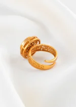 Celeste Circle Statement Ring (Yellow Gold) RING02494 - Image 3