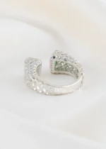 Celeste Green Statement Ring (Silver) RING02695 - Image 3