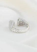 Celeste Pink Statement Ring (Silver) RING02696 - Image 3
