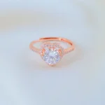 Celestia Glow Heart Ring (Rose Gold) RING01662