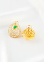 Celestia Green Pendant Set (Yellow Gold) PSET02665 - Image 3