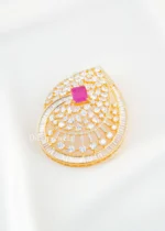 Celestia Pink Pendant Set (Yellow Gold) PSET02666 - Image 2
