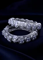 Celestial Halo Bangles (Silver) BAN002030 - Image 3