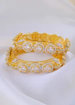 Celestial Halo Bangles (Yellow Gold) BAN002029 - Image 3