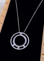 Celestial Orbit Locket Set (Silver) NEC001990 - Image 2