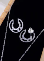 Celestial Orbit Locket Set (Silver) NEC001990 - Image 3