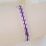 Celestial Ruby Bracelet (Silver) BRA001792