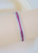 Celestial Ruby Bracelet (Silver) BRA001792
