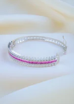 Celestial Ruby Bracelet (Silver) BRA001792 - Image 3