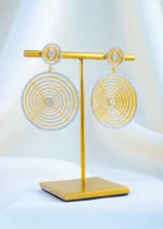 Chand Radiance Earrings (Yellow Gold) EAR001747 - Image 2