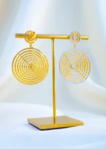 Chand Radiance Earrings (Yellow Gold) EAR001747 - Image 3