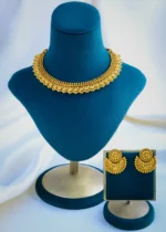 Chandbali Earrings Set (Antique Gold) NEC000894
