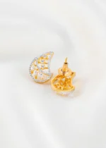 Chandrika Curve Necklace Set (Yellow Gold) NEC002603 - Image 3
