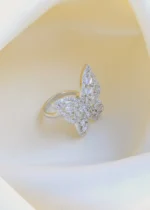 Chic Butterfly Ring (Silver) RING00886 - Image 3