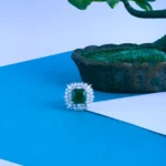 Chic Emerald Green Ring (Silver) RING00807