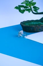 Chic Emerald Green Ring (Silver) RING00807 - Image 3