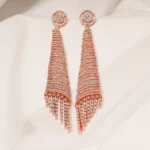 Chique Long Earrings (Rose Gold) EAR000461