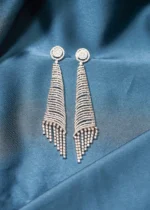 Chique Long Earrings (Silver) EAR000501