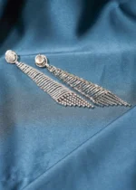 Chique Long Earrings (Silver) EAR000501 - Image 2