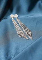 Chique Long Earrings (Silver) EAR000501 - Image 3