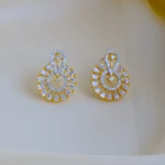 Classic AD Earrings (Yellow Gold) EAR000845