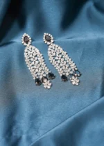 Classic Black Beauty (Silver) EAR000500 - Image 2