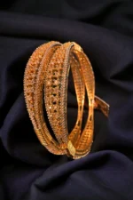 Golden Glow Diamond Bangles (Yellow-Gold) BAN000394