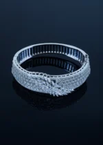 Classic Diamond Look Bracelet (Silver) BRA001276 - Image 2