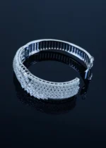 Classic Diamond Look Bracelet (Silver) BRA001276 - Image 3