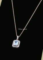 Classic Elegance Diamond Necklace Set (Rose Gold) NEC002586 - Image 2