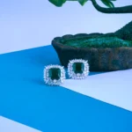 Classic Emerald Green Studs (Silver) EAR000796