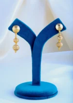 Classic Matar Mala Necklace Set (Antique Gold) NEC000828 - Image 3