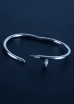 Classic Nail Bracelet (Silver) BRA001250 - Image 3