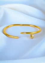 Classic Nail Bracelet (Yellow Gold) BRA000647 - Image 3