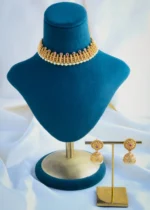 Classic Pearl Choker Set (Antique Gold) NEC000911