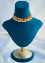 Classic Pearl Choker Set (Antique Gold) NEC000911 - Image 2