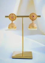 Classic Pearl Choker Set (Antique Gold) NEC000911 - Image 3