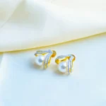 Classic Pearl Earrings (Yellow Gold) EAR000787