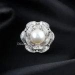Classic Pearl Glamour Ring (Silver) RING02455