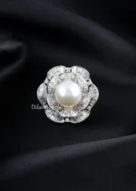 Classic Pearl Glamour Ring (Silver) RING02455