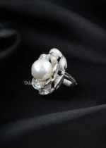 Classic Pearl Glamour Ring (Silver) RING02455 - Image 2