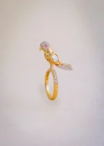 Classic Polki Bird Ring (Antique Gold) RING00940