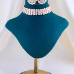 Classic Polki Round Necklace (Yellow Gold) NEC002406