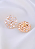 Classic Polki Round Necklace (Yellow Gold) NEC002406 - Image 3