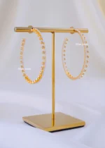 Classic Radiance Statement Hoops (Yellow Gold) EAR002192 - Image 2