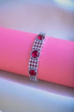 Classic Red Bracelet (Silver) BRA000818