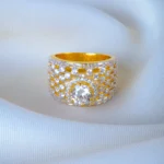 Classic Siolitaire Cocktail Ring (Yellow Gold) RING01234